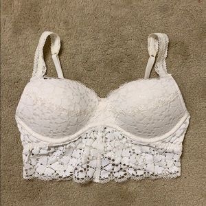 Victoria’s Secret Padded Lace Longline Bralette